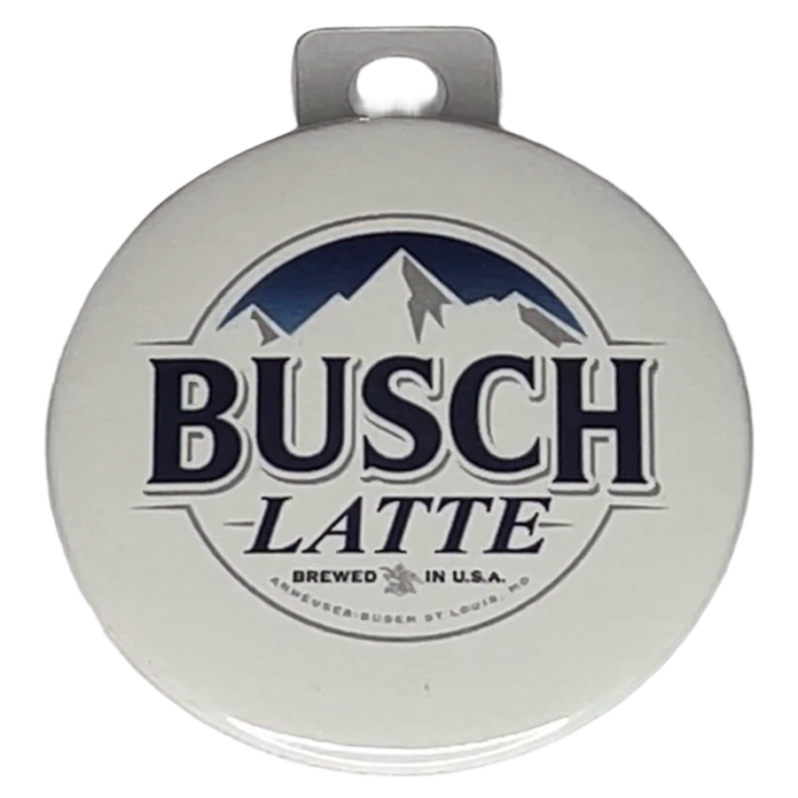 "Busch Latte", 3" Pin-On Button