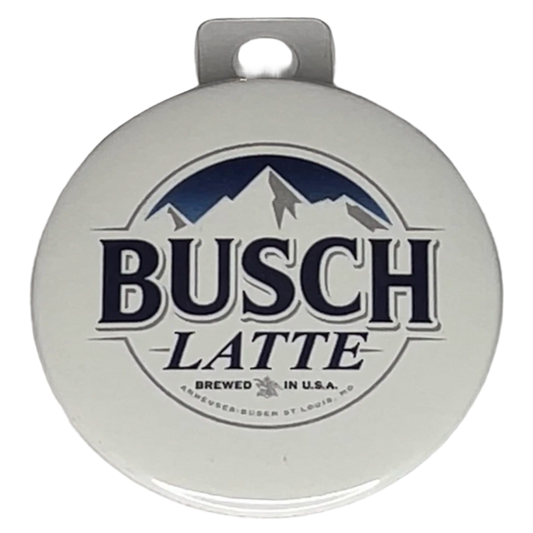 "Busch Latte", 3" Pin-On Button