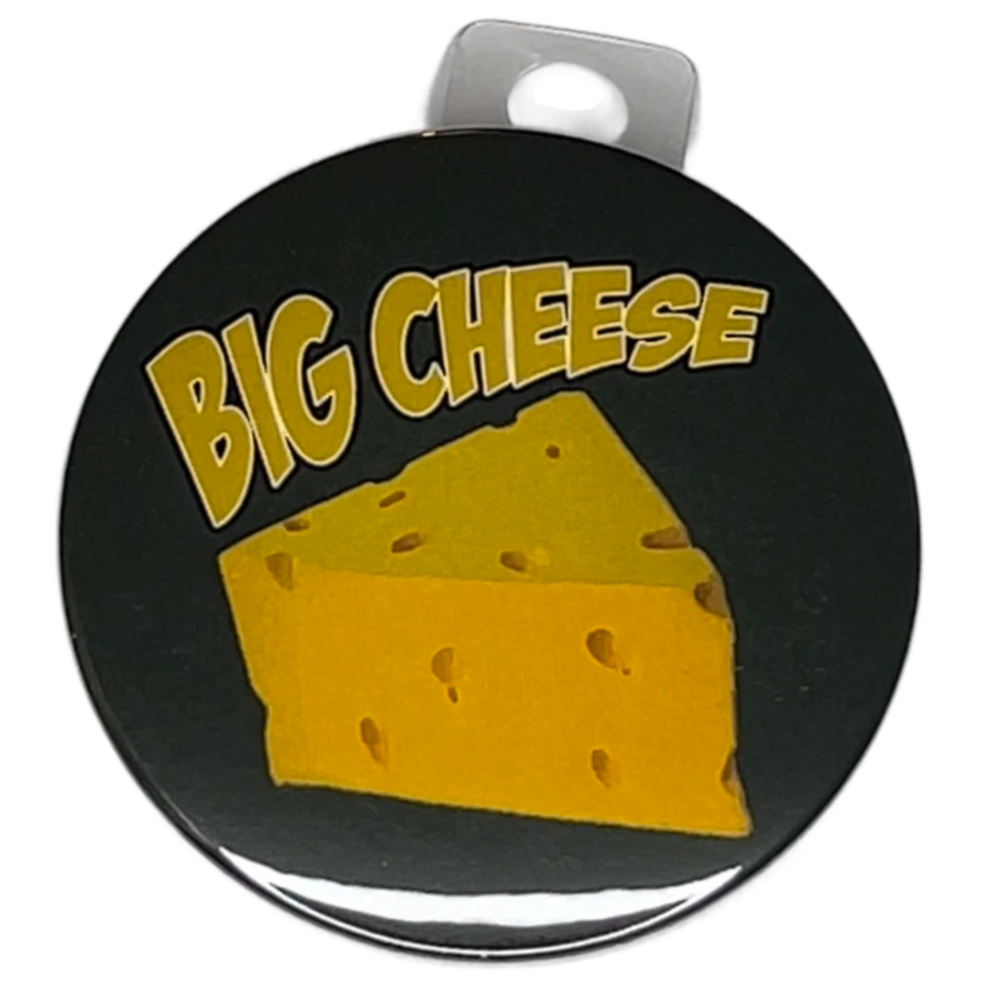 "Big Cheese" Green Bay Football, 3" Pin-On Button