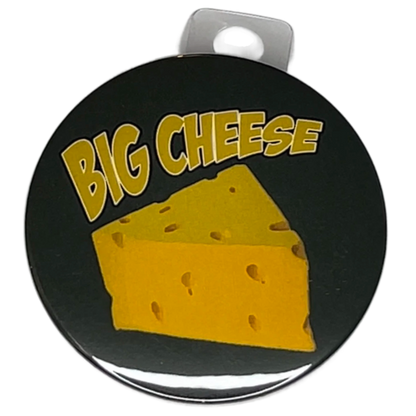 "Big Cheese" Green Bay Football, 3" Pin-On Button