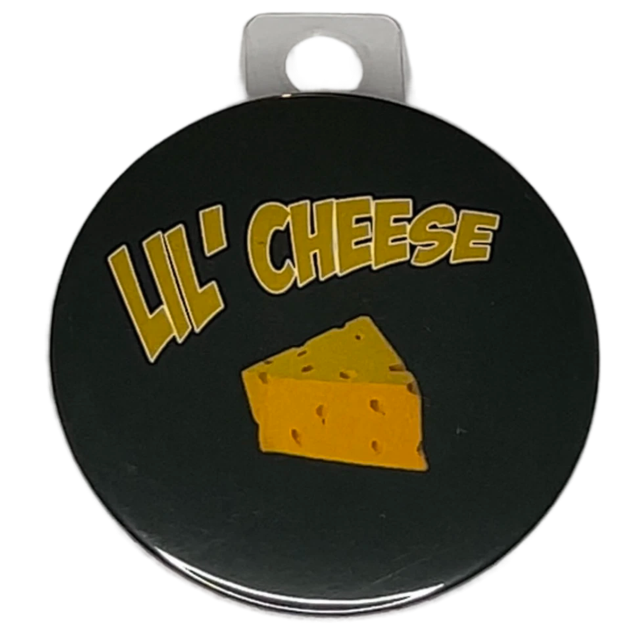 "Lil' Cheese" Green Bay Football, 3" Pin-On Button