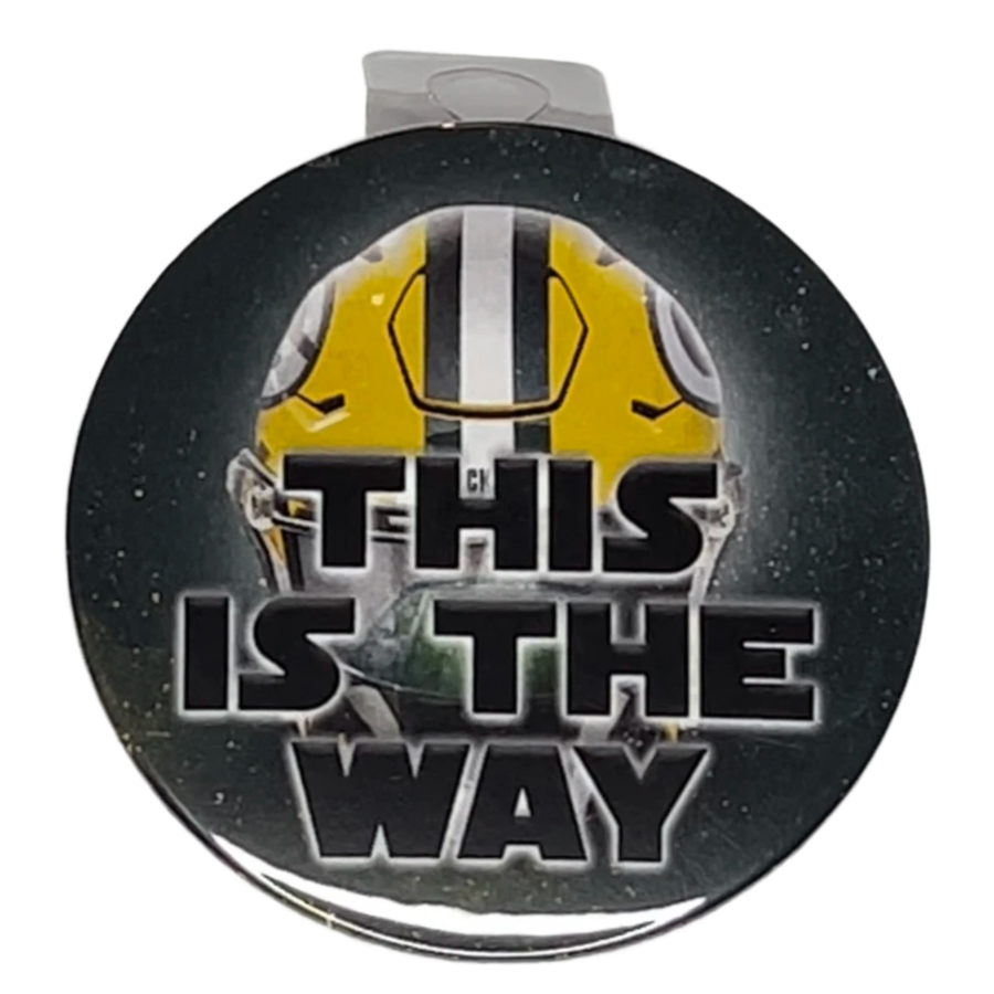 "This Is The Way" Green Bay Football, 3" Pin-On Button