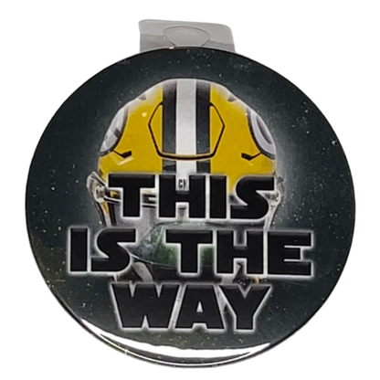 "This Is The Way" Green Bay Football, 3" Pin-On Button