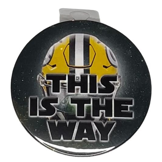 "This Is The Way" Green Bay Football, 3" Pin-On Button