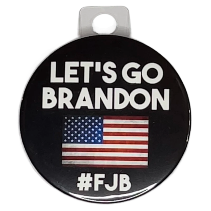 "Lets Go Brandon", 3" Pin-On Button